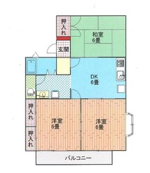 セジュールみやびの物件間取画像